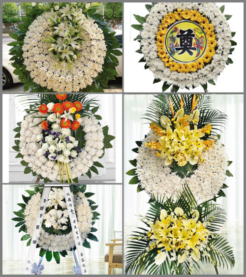 山东青岛莱西市河头店镇响水沟村花圈速递