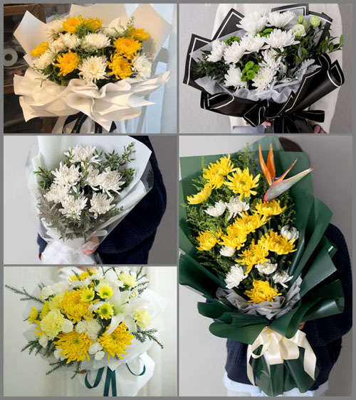 山东青岛莱西市河头店镇响水沟村白事花束代送